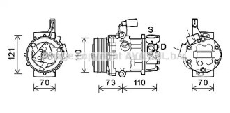 Кондиционер PRASCO для SKODA CITIGO 1.0