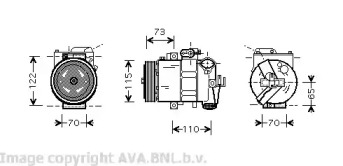 Кондиционер PRASCO для VW POLO (6R, 6C) 1.4 BiFuel