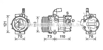 Кондиционер PRASCO для SKODA CITIGO 1.0
