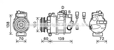 Кондиционер PRASCO для VW MULTIVAN V (7HM, 7HN, 7HF, 7EF, 7EM, 7EN) 2.0 TDI 4motion