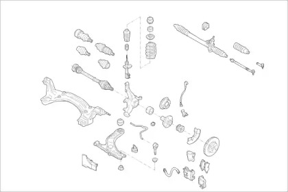 Подвеска оси / система подвески / колеса MONROE для VW POLO (6N2) 1.4 16V