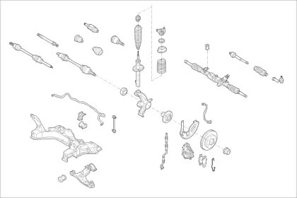 Подвеска оси / система подвески / колеса MONROE для FORD FOCUS Turnier (DNW) ST170