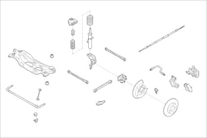 Подвеска оси / система подвески / колеса MONROE для FORD MONDEO III (B5Y) 2.0 16V