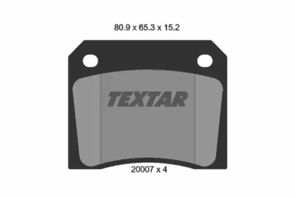 Тормозные колодки TEXTAR для JAGUAR XJSC Convertible (X27) 5.3