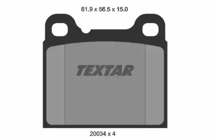 Тормозные колодки TEXTAR для ALFA ROMEO ALFETTA (116_) 1.8 (116.B2)