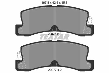 Запчасти для ТО TEXTAR для LEXUS ES (VCV10_, VZV21_) 300 (MCV10_, VCV10_)