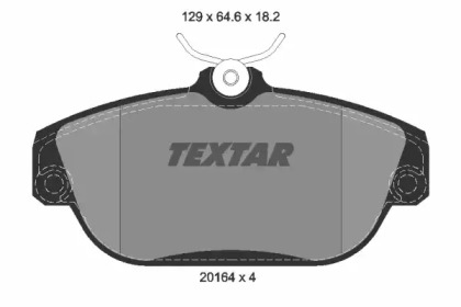 Дисковой тормозной механизм TEXTAR для VOLVO 940 II (944) 2.3 Turbo