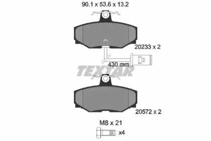 Тормозные колодки TEXTAR для JAGUAR XJSC Convertible (X27) 5.3
