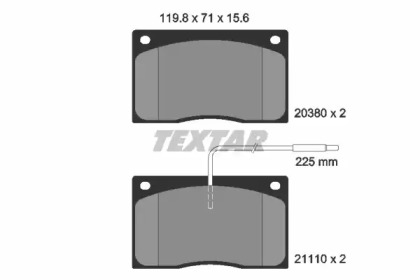Тормозные колодки TEXTAR для JAGUAR XJSC Convertible (X27) 5.3
