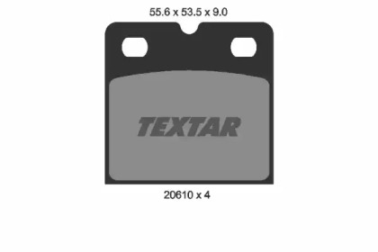 Барабанный тормозной механизм TEXTAR для JAGUAR S-TYPE (X200) 2.7 D