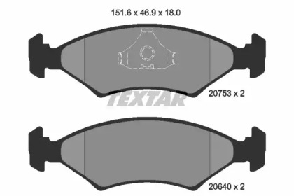 Запчасти для ТО TEXTAR для FORD FIESTA III (GFJ) 1.6