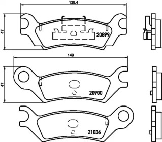 Запчасти для ТО TEXTAR для MAZDA 929 II (HB) 2.0 i GLX