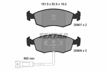 Дисковой тормозной механизм TEXTAR для FORD ESCORT VI (GAL) 1.8 XR3i 16V 4x4