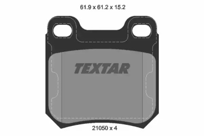 Дисковой тормозной механизм TEXTAR для SAAB 900 II Кабриолет 2.5 -24 V6