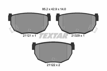 Тормозные колодки TEXTAR для NISSAN CEDRIC Hardtop (Y31) 3.0