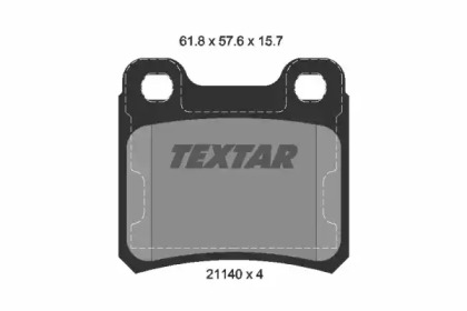 Дисковой тормозной механизм TEXTAR для SAAB 900 II Кабриолет 2.5 -24 V6