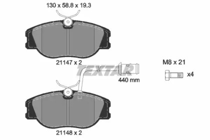 Дополнительные работы TEXTAR для ALFA ROMEO 164 (164_) 3.0 24V (164.K1)
