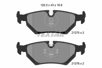 Тормозные колодки TEXTAR для JAGUAR XJ (XJ40, XJ81) 6 3.2 24V