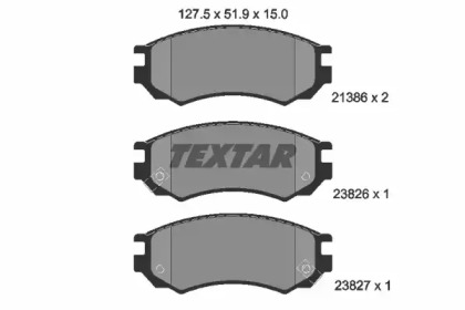 Дисковой тормозной механизм TEXTAR для NISSAN ALMERA I Hatchback (N15) 2.0 GTi