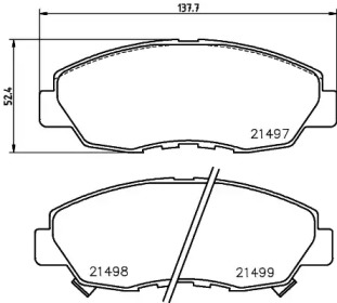 Запчасти для ТО TEXTAR для HONDA ACCORD IV (CB) 2.0 i 16V (CB3)