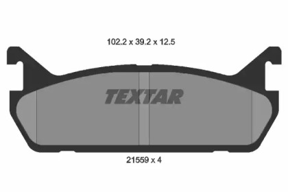 Дисковой тормозной механизм TEXTAR для MAZDA 323 S IV (BG) 1.8 16V Turbo 4WD