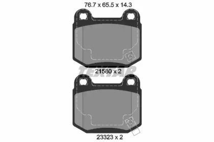 Дисковой тормозной механизм TEXTAR для SUBARU IMPREZA седан (GD) 2.0 WRX STi AWD (GDB)