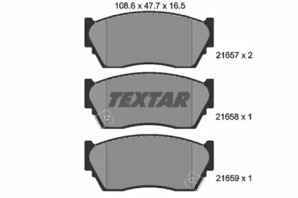 Тормозные колодки TEXTAR для NISSAN SUNNY III Liftback (N14) 1.6 i