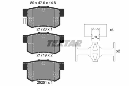 Дисковой тормозной механизм TEXTAR для SUZUKI SX4 (EY, GY) 1.6 VVT 4x4 (RW 416)