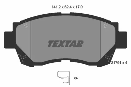 Запчасти для ТО TEXTAR для LEXUS ES (VCV10_, VZV21_) 300 (MCV10_, VCV10_)