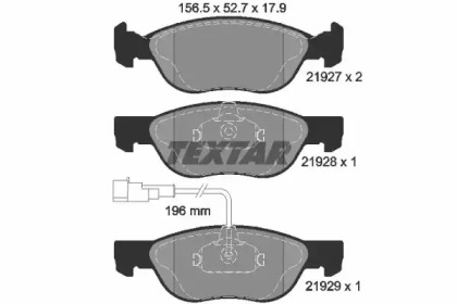 Тормозные колодки TEXTAR для ALFA ROMEO 146 (930_) 1.9 JTD (930.B4B)