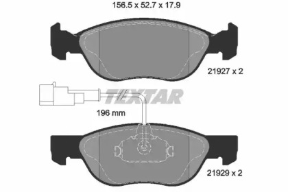 Комплект тормозов TEXTAR для ALFA ROMEO 146 (930_) 1.9 TD (930.B4A)