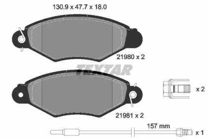 Запчасти для ТО TEXTAR для NISSAN KUBISTAR (X76) 1.5 dCi