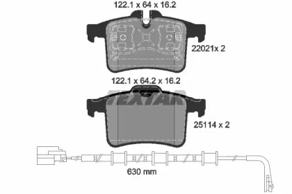 Запчасти для ТО TEXTAR для JAGUAR XK Кабриолет (X150) 5.0 XKR-S