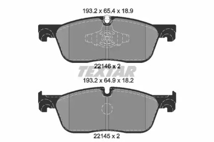 Дисковой тормозной механизм TEXTAR для LAND ROVER RANGE ROVER EVOQUE Кабриолет (L538) 2.0 4x4
