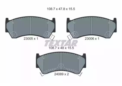 Дисковой тормозной механизм TEXTAR для NISSAN ALMERA I (N15) 2.0 D