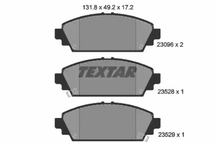 Дисковой тормозной механизм TEXTAR для HONDA CIVIC VII Hatchback (EU, EP, EV) 1.7 CTDi
