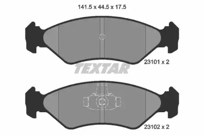 Запчасти для ТО TEXTAR для MAZDA 121 III (JASM, JBSM) 1.8 D