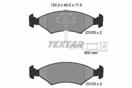 Запчасти для ТО TEXTAR для FORD FIESTA III (GFJ) 1.6