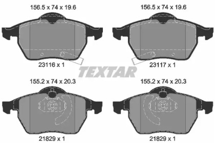 Дисковой тормозной механизм TEXTAR для SAAB 900 II Кабриолет 2.5 -24 V6