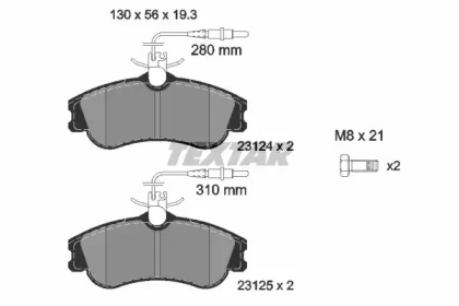 Дисковой тормозной механизм TEXTAR для PEUGEOT 306 Кабриолет (7D, N3, N5) 1.8 16V