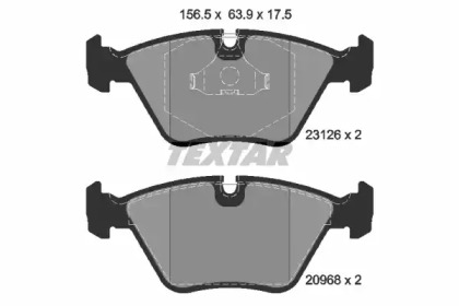 Тормозные колодки TEXTAR для JAGUAR XJ (XJ40, XJ81) 6 3.2 24V