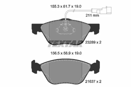 Дисковой тормозной механизм TEXTAR для ALFA ROMEO 146 (930_) 2.0 16V Quadrifoglio (930.B5)