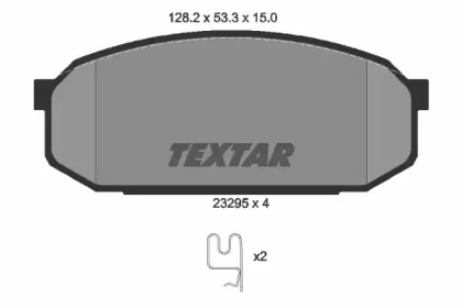 Запчасти для ТО TEXTAR для MAZDA 323 F V (BA) 2.0 24V