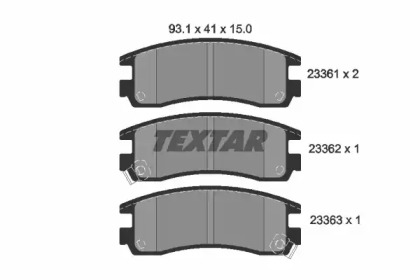 Запчасти для ТО TEXTAR для CHEVROLET IMPALA седан 3.8 V6