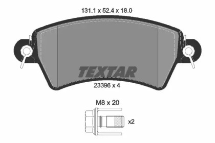 Дисковой тормозной механизм TEXTAR для PEUGEOT 306 Кабриолет (7D, N3, N5) 1.8 16V