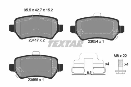 Дисковой тормозной механизм TEXTAR для KIA CEE'D (JD) 1.4 MPI