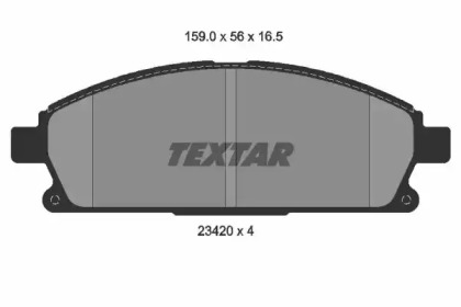 Запчасти для ТО TEXTAR для NISSAN X-TRAIL (T30) 2.2 dCi 4x4