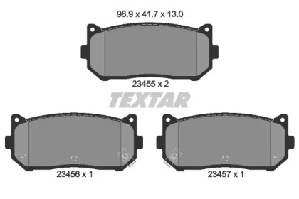 Дисковой тормозной механизм TEXTAR для KIA SHUMA (FB) 1.8 i 16V