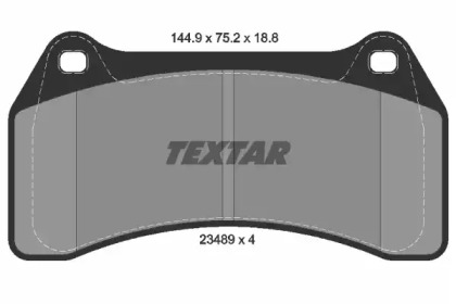 Тормозные колодки TEXTAR для JAGUAR S-TYPE (X200) 2.5 V6