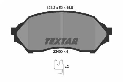 Дополнительные работы TEXTAR для MAZDA 323 S VI (BJ) 1.4 16V